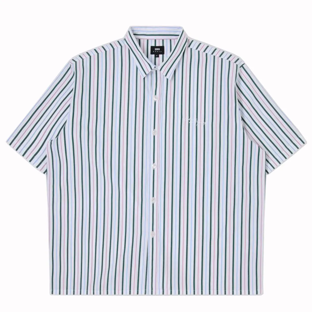 Edwin Toledo Shirt SS White Pink Green