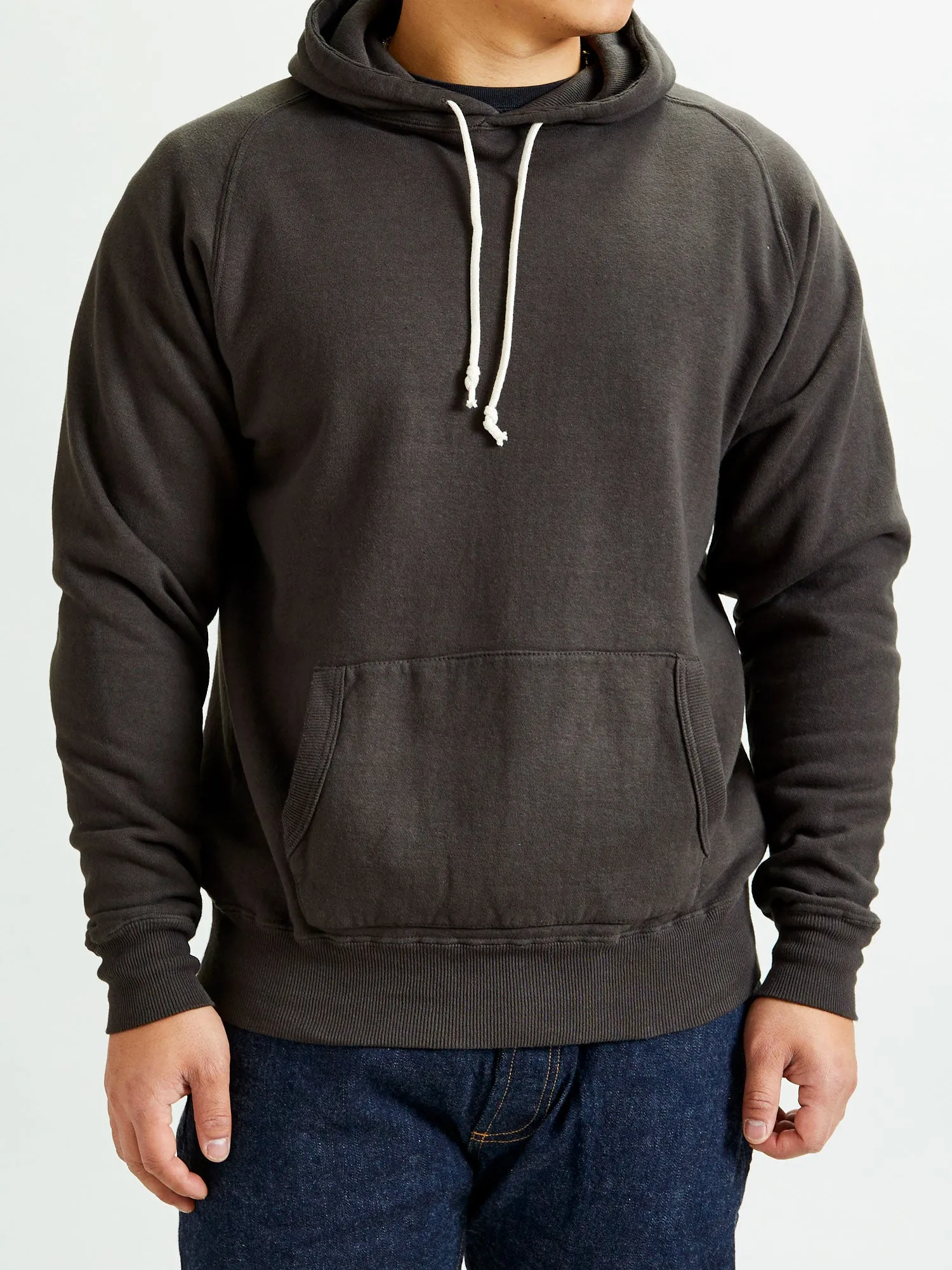 Ehu'kia Hooded Raglan Sweatshirt in Kokushoku Black