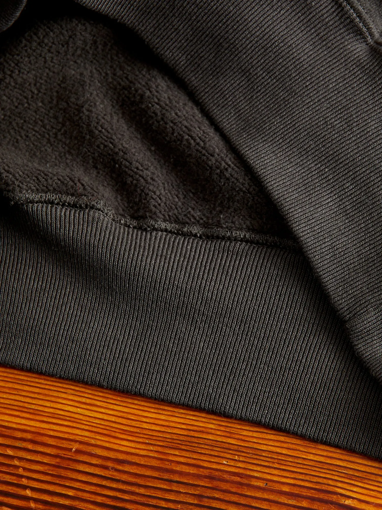 Ehu'kia Hooded Raglan Sweatshirt in Kokushoku Black