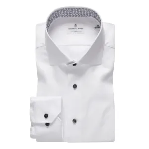 EMANUEL BERG Textured Casual Shirt | White Black