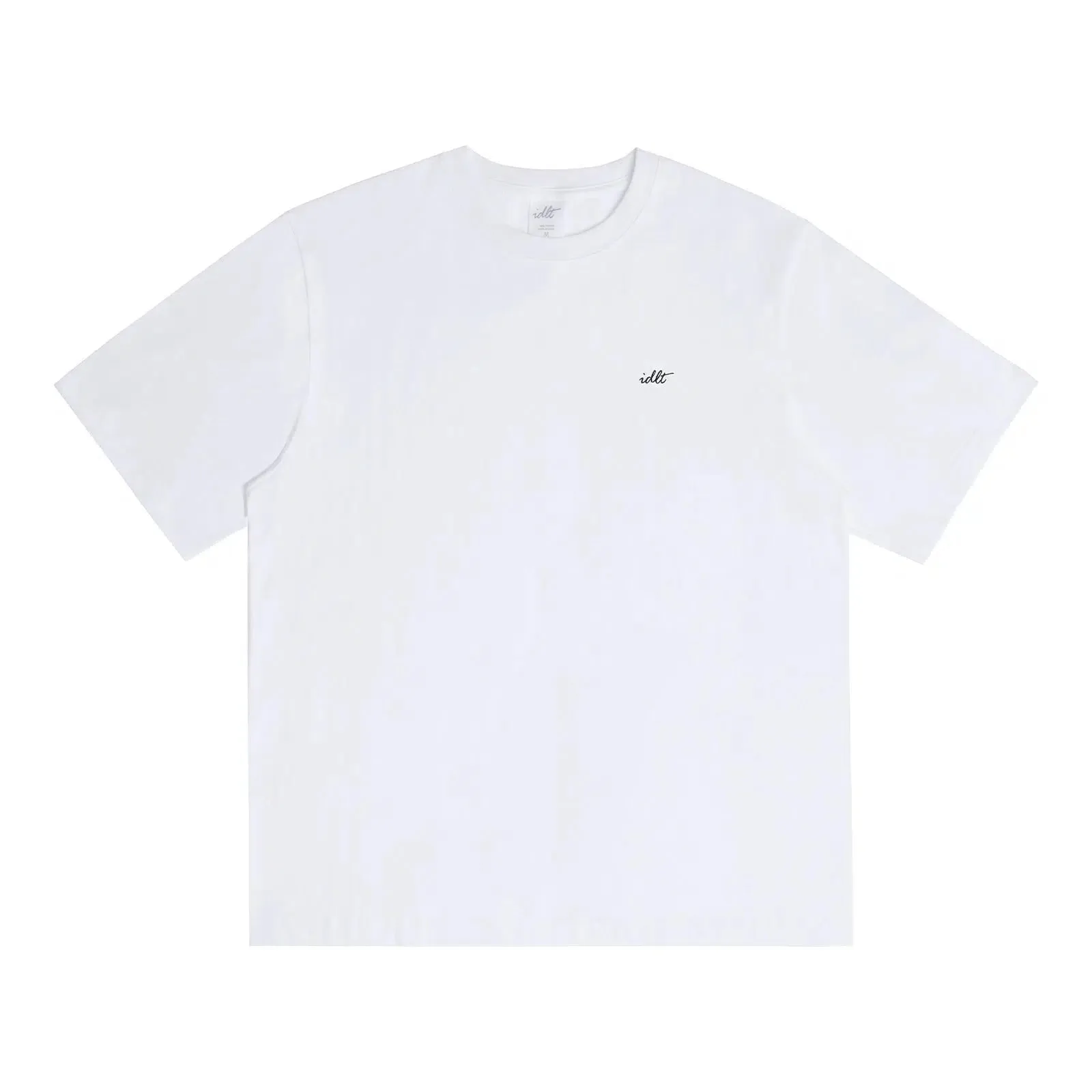 Embroidery Washed Round Neck T-shirt