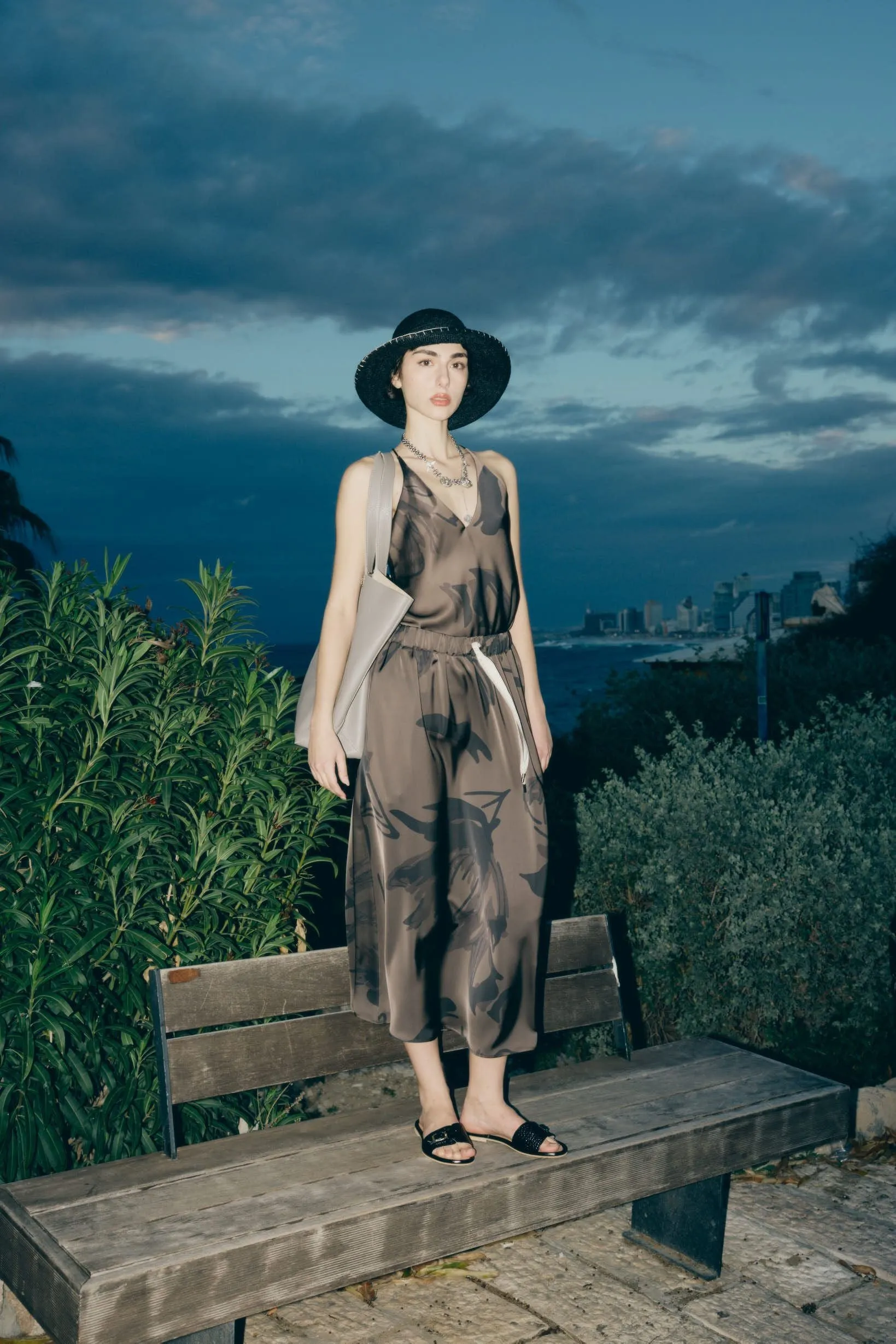 ESTELLE SKIRT BROWN PRINT