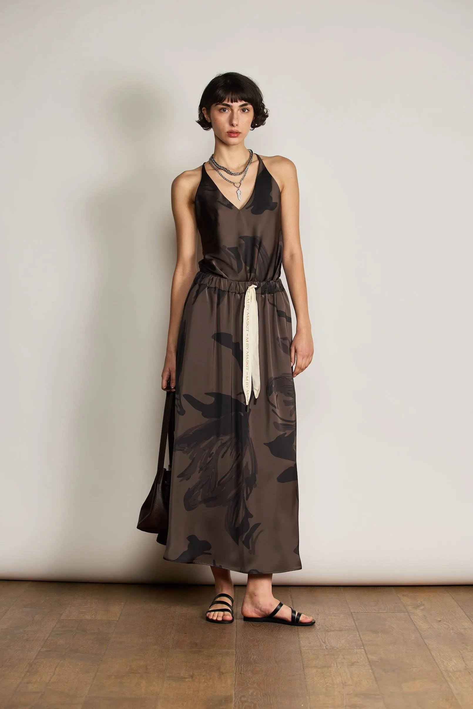 ESTELLE SKIRT BROWN PRINT