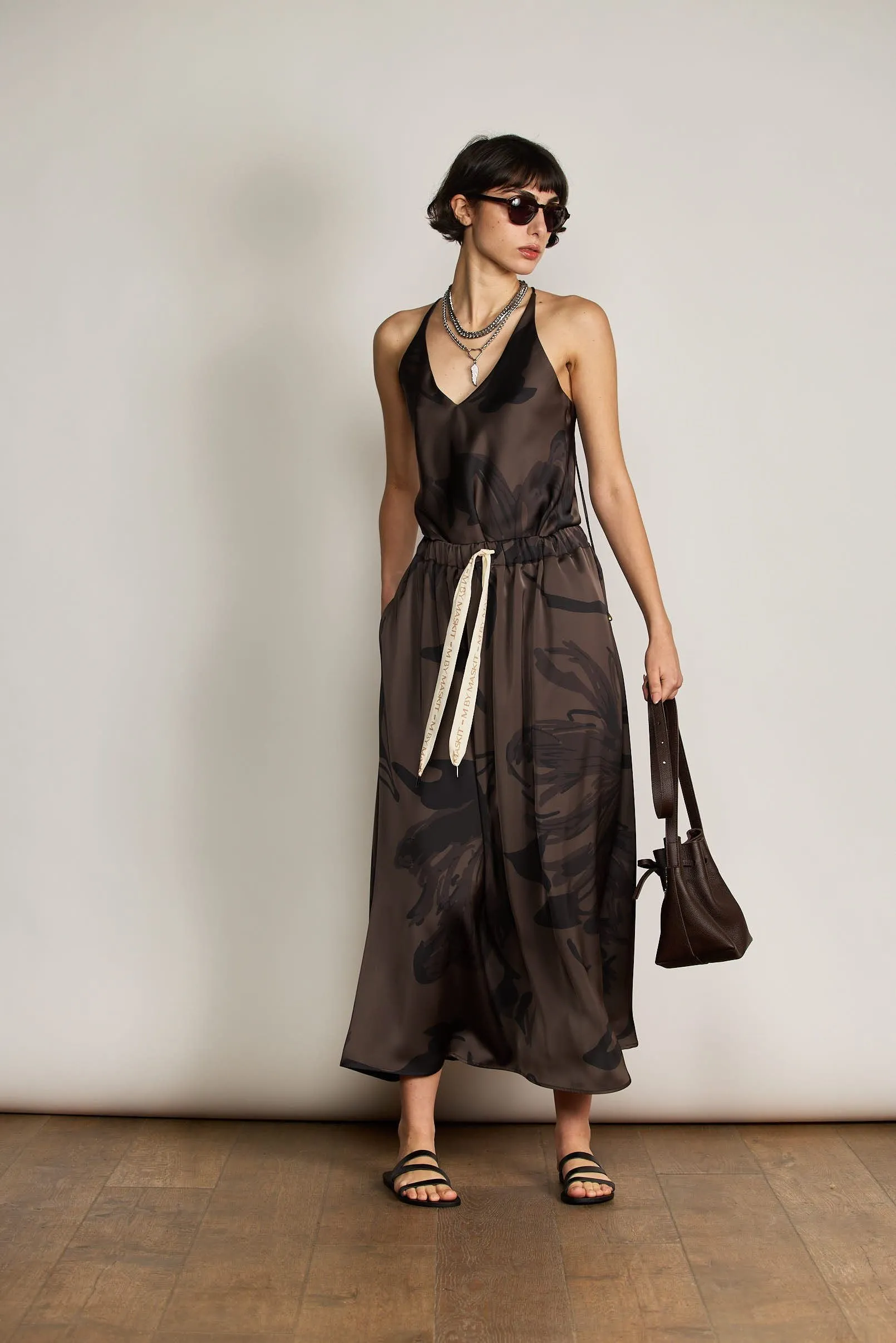 ESTELLE SKIRT BROWN PRINT