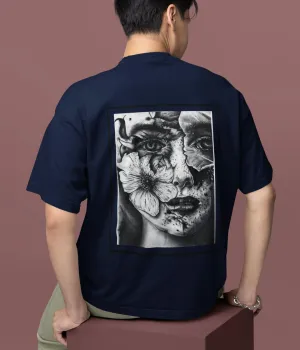 Eyes Of The Bloom - Terry Oversized T-Shirt - Dark