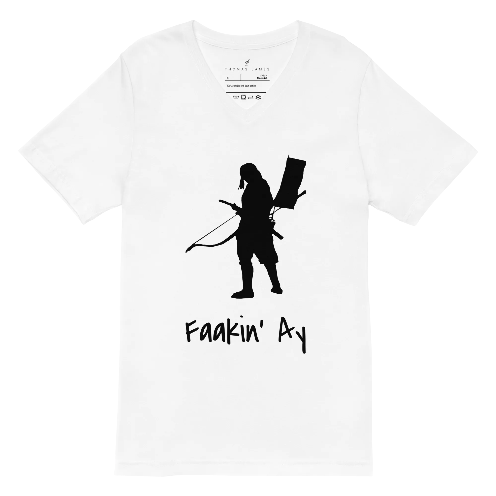 Faakin Ay Unisex Short Sleeve V-Neck T-Shirt