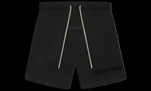 Fear of God Essentials Cream Drawstring Sweatshort Jet Black SS23