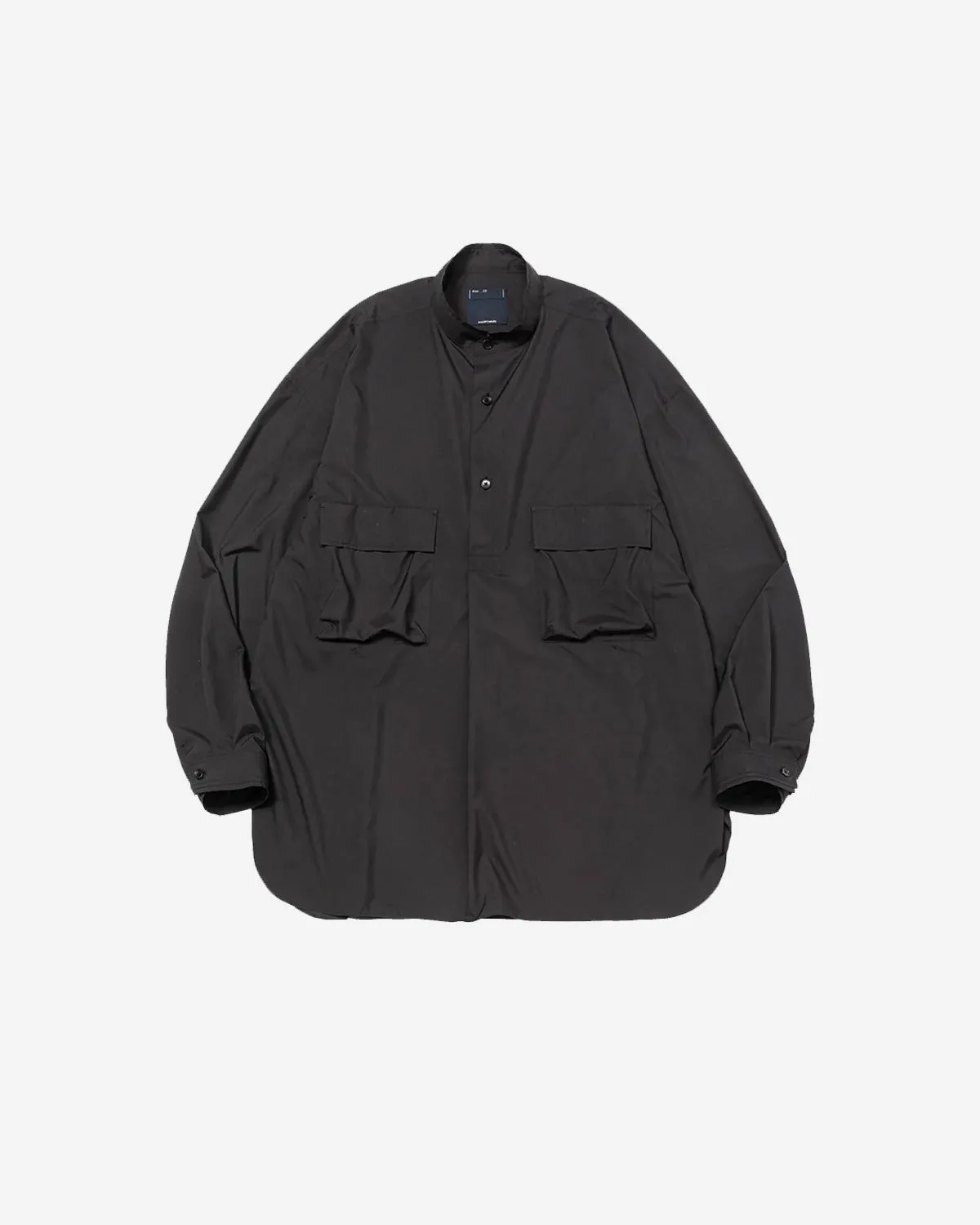 Feather Smooth Officers Shirt - Off Black