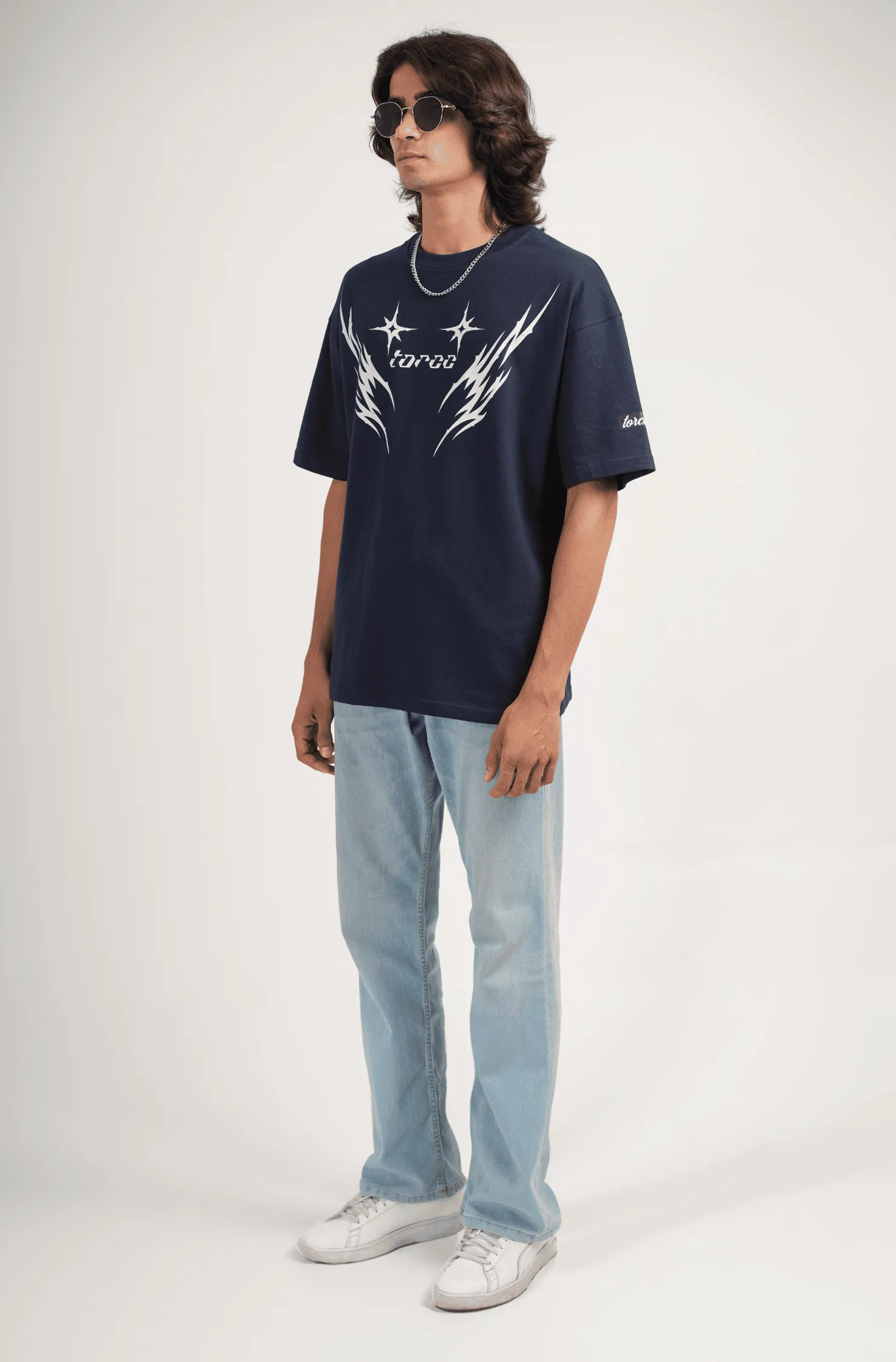 Flashback Printed Oversized T-shirt | Drop Shoulder T-shirt