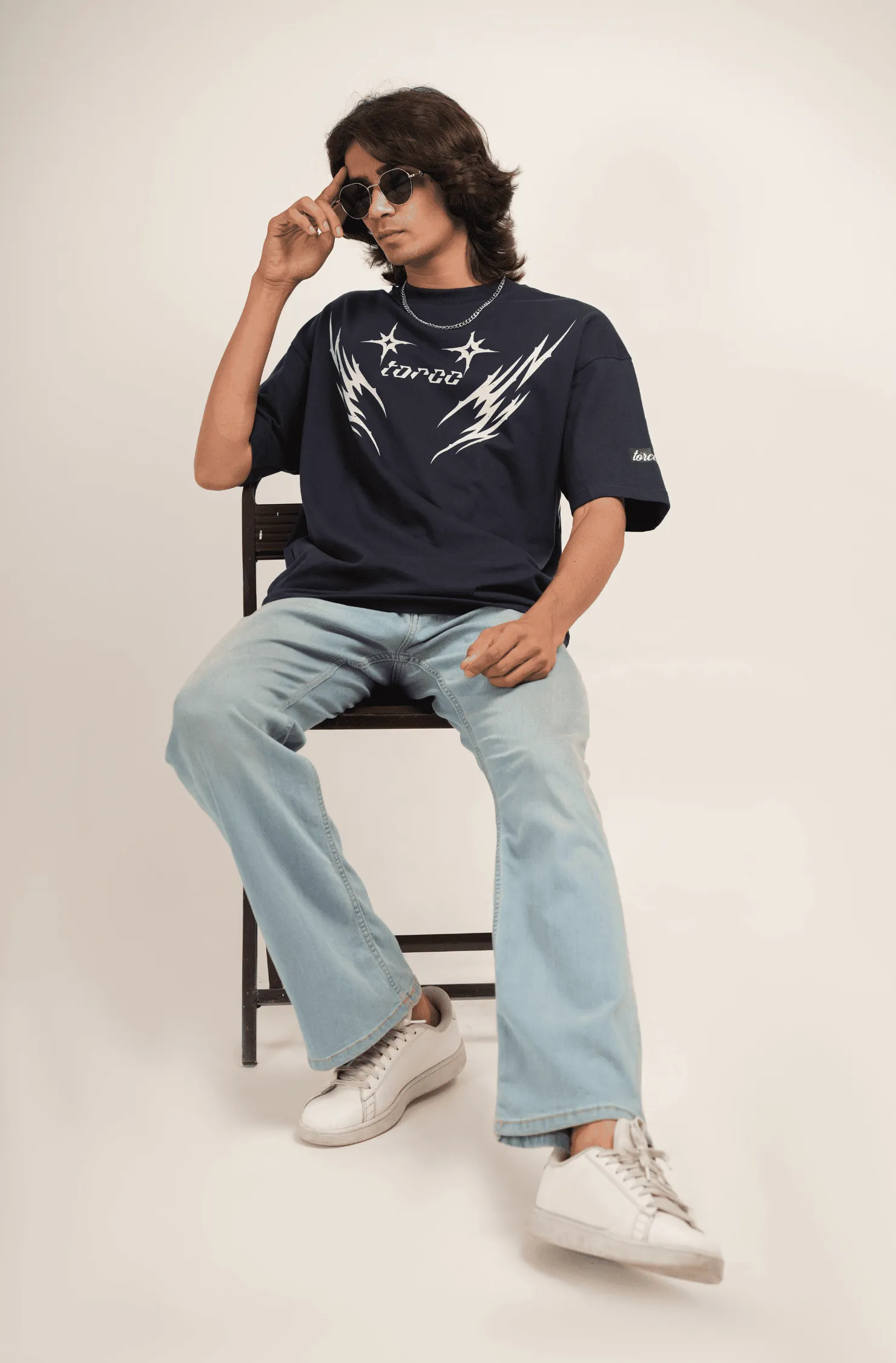 Flashback Printed Oversized T-shirt | Drop Shoulder T-shirt