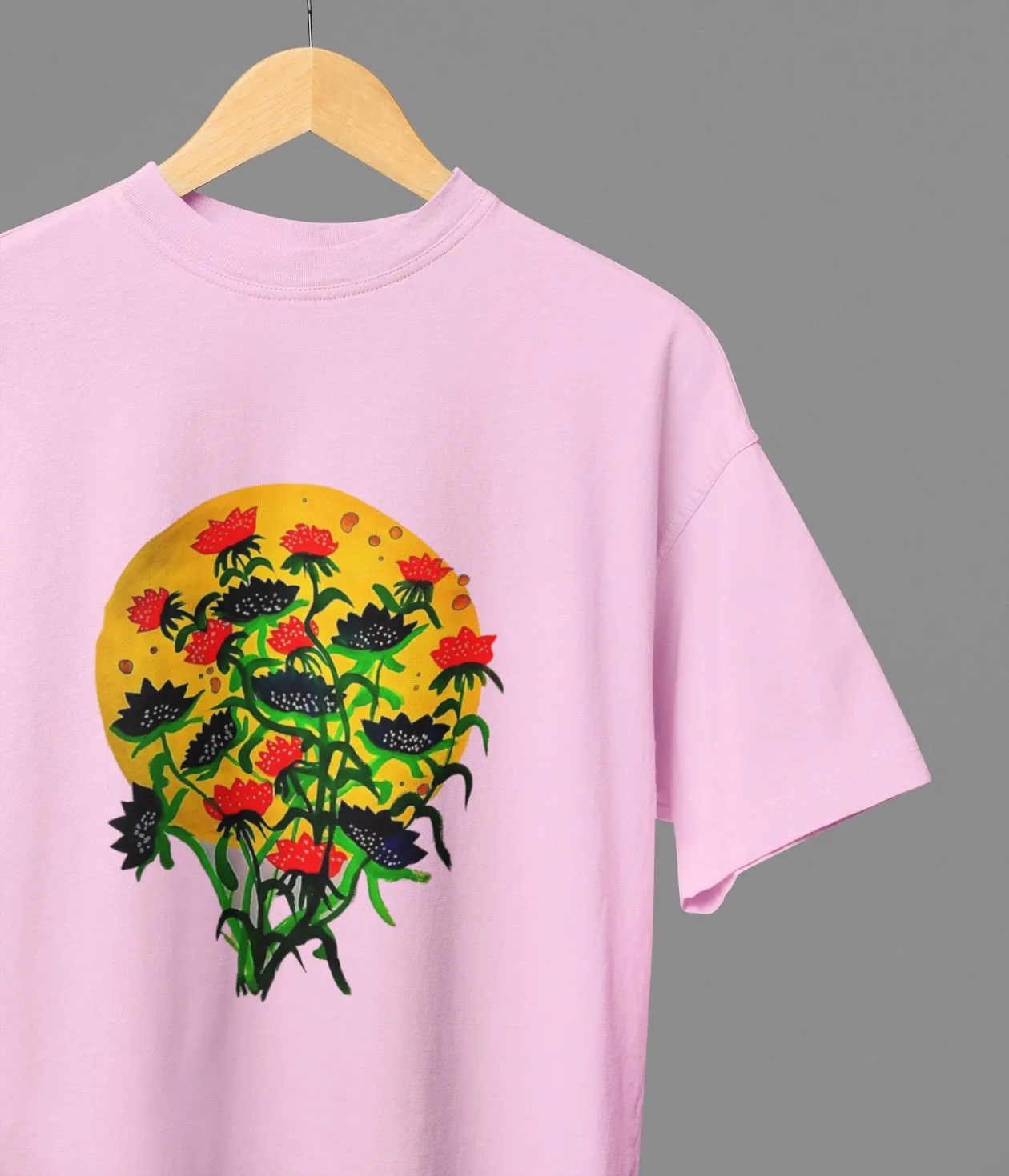 Floral Dusk - Oversized Classic T-Shirt
