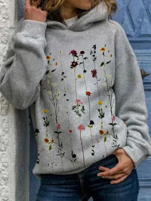 Floral Print Elle&Vire Hoodie