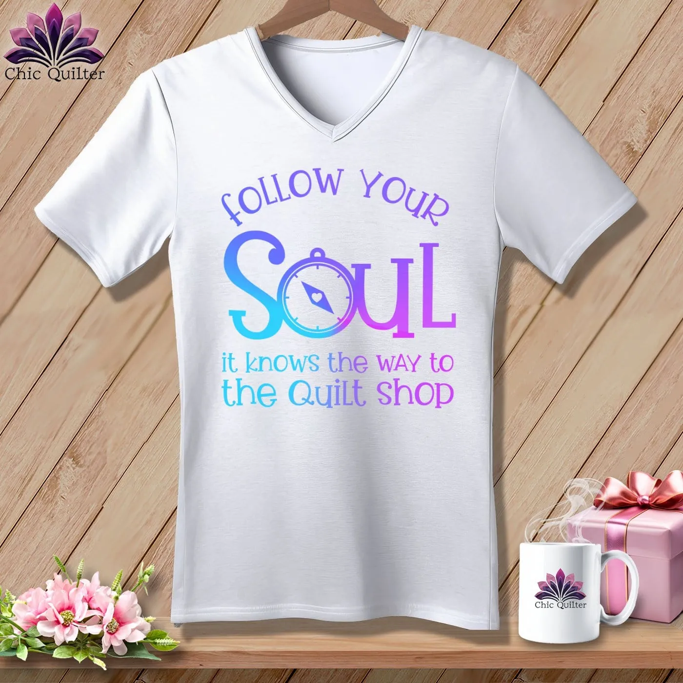 Follow Your Soul ~V-Neck  Tee