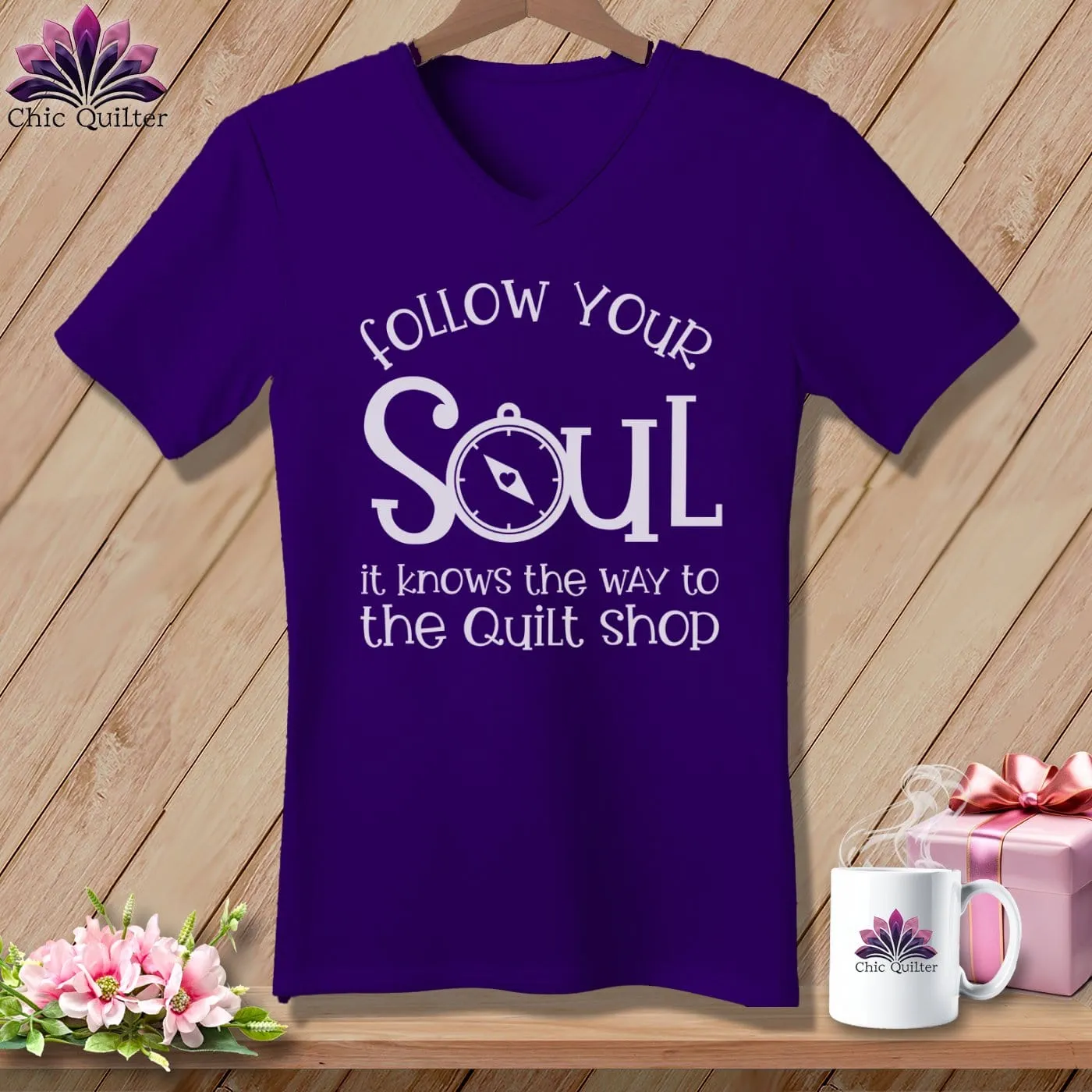 Follow Your Soul ~V-Neck  Tee