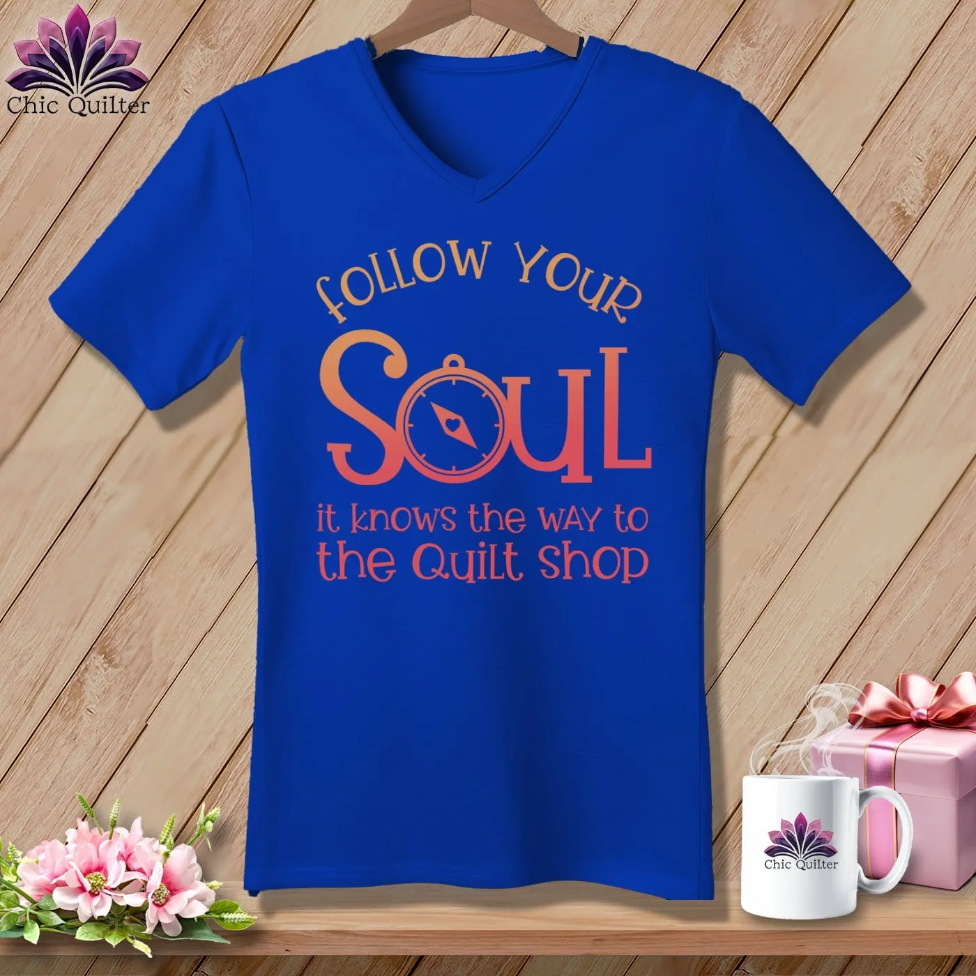 Follow Your Soul ~V-Neck  Tee