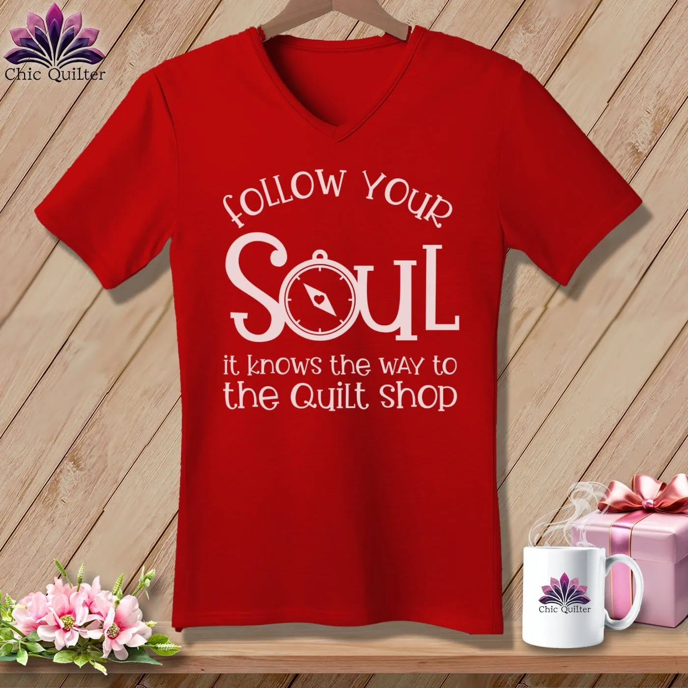 Follow Your Soul ~V-Neck  Tee