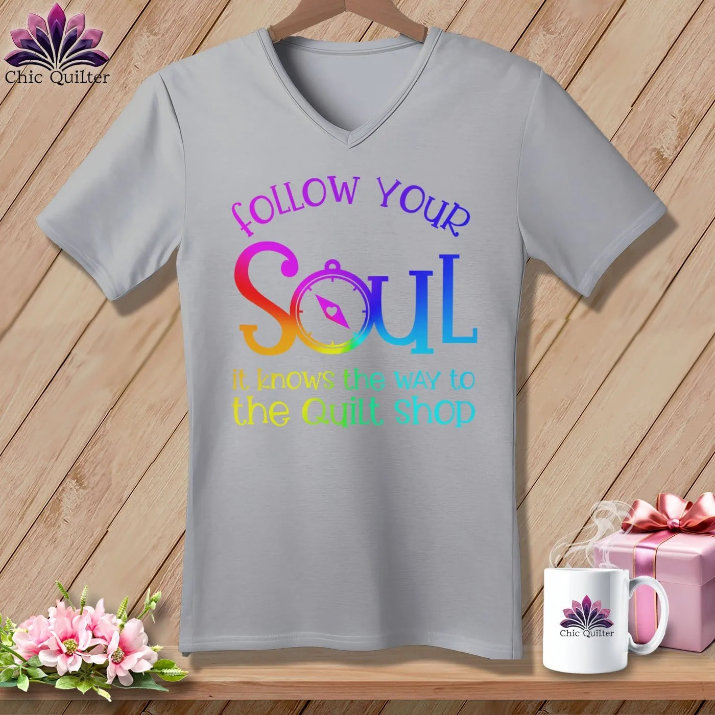 Follow Your Soul ~V-Neck  Tee