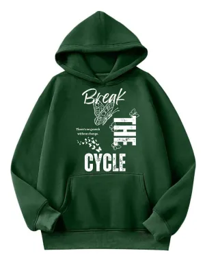 Forest Green Butterfly Hoodie