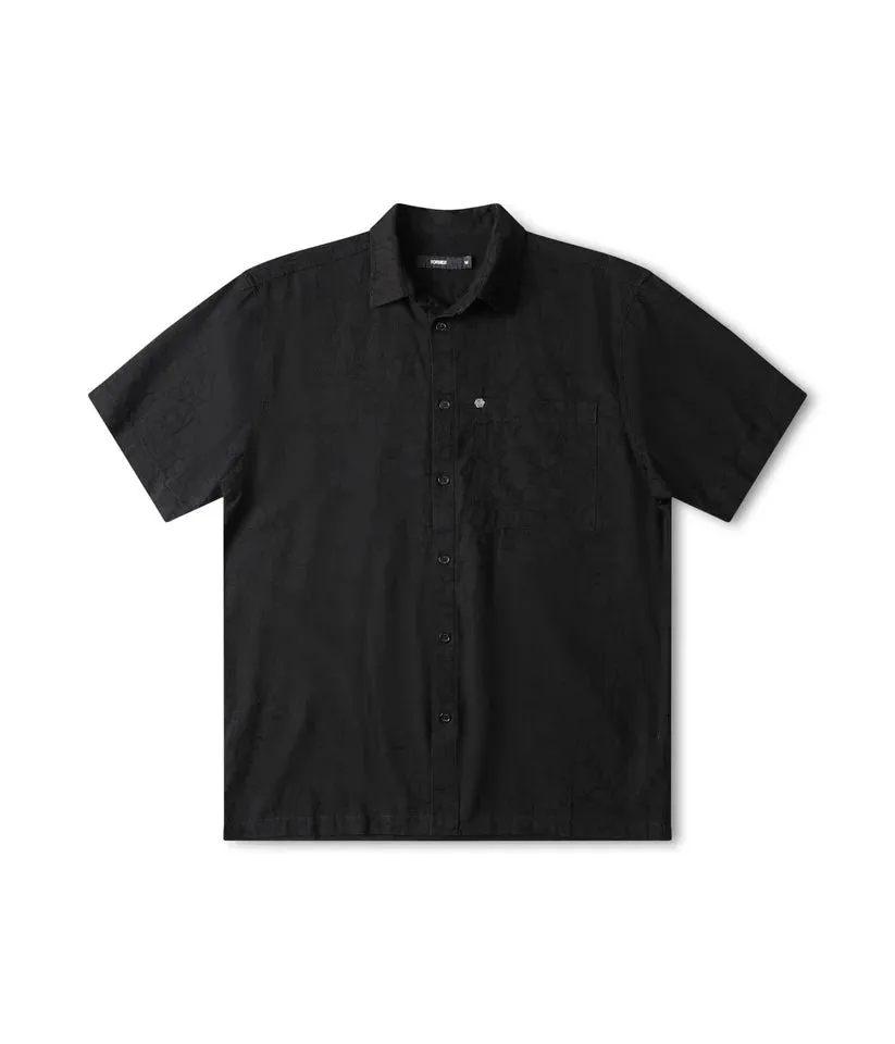 FORMER - Vivian  Vine S/S  Shirt -  BLACK