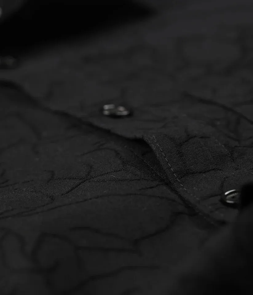 FORMER - Vivian  Vine S/S  Shirt -  BLACK