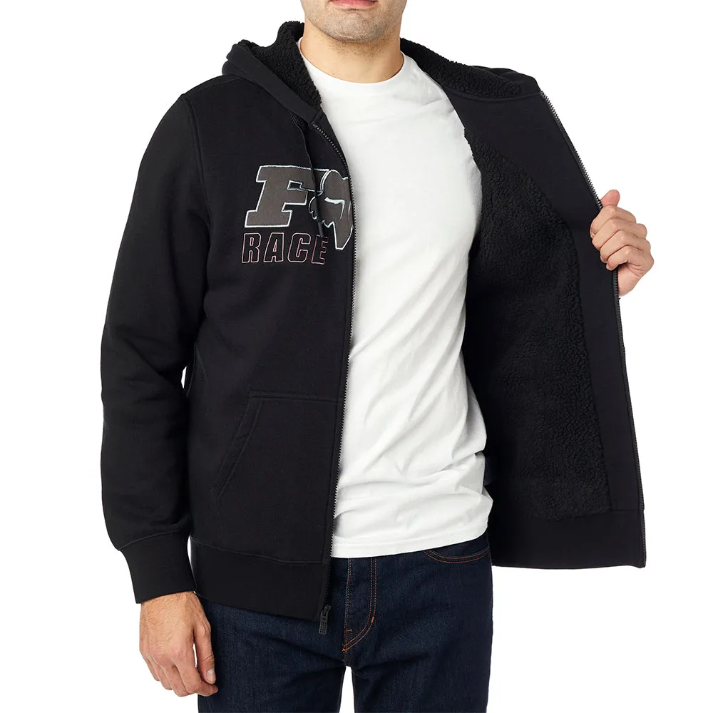 FOX RACE TEAM SHERPA ZIP HOOD [BLACK/BLACK]
