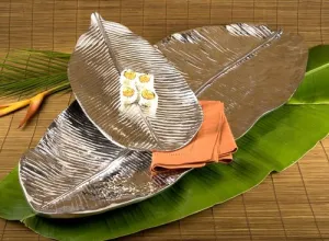Garden Jungle Leaf Platter Lg