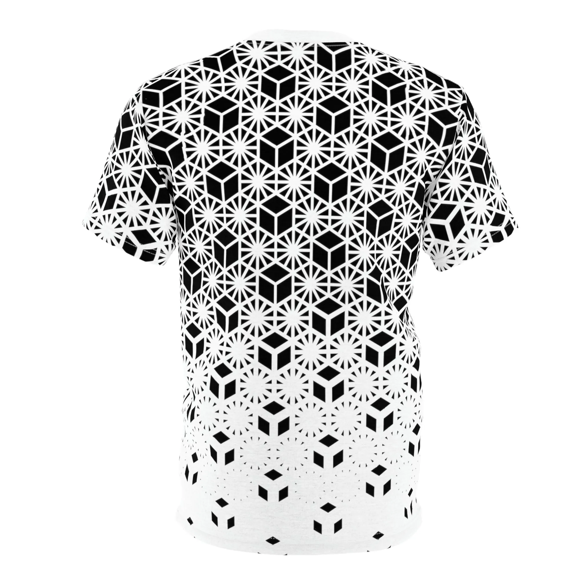 Geo Block AOP Crew Black & White