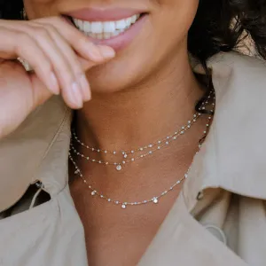 Gigi Clozeau Supreme Classic 1 Diamond Necklace Opal & Yellow Gold