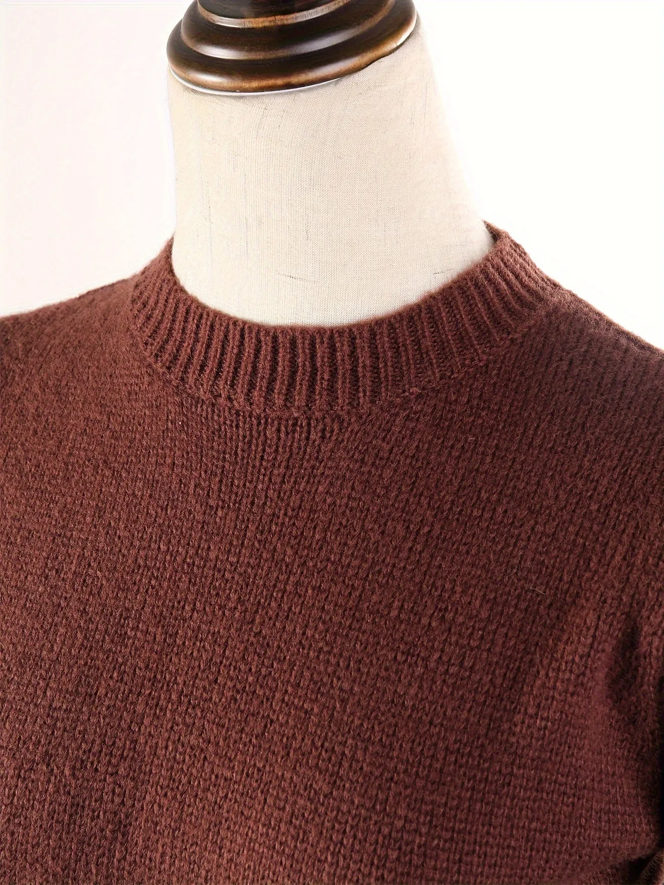 Girls Cozy Retro Knit Sweater - Soft Round Neck, Loose Fit, Versatile Short Pullover Top for Casual Daily Wear - Perfect for Fall and Winter Seasons