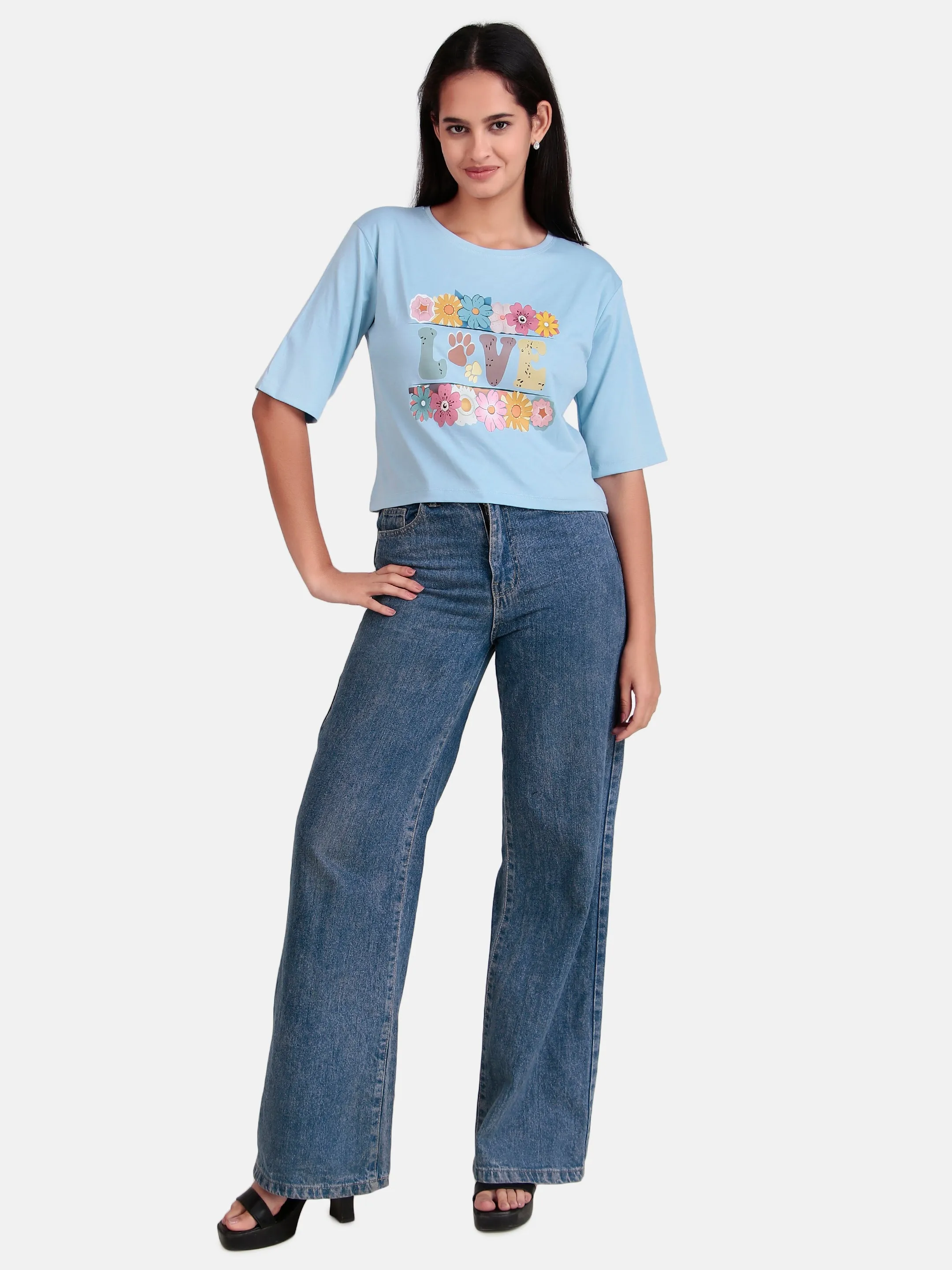 girls crop t-shirt