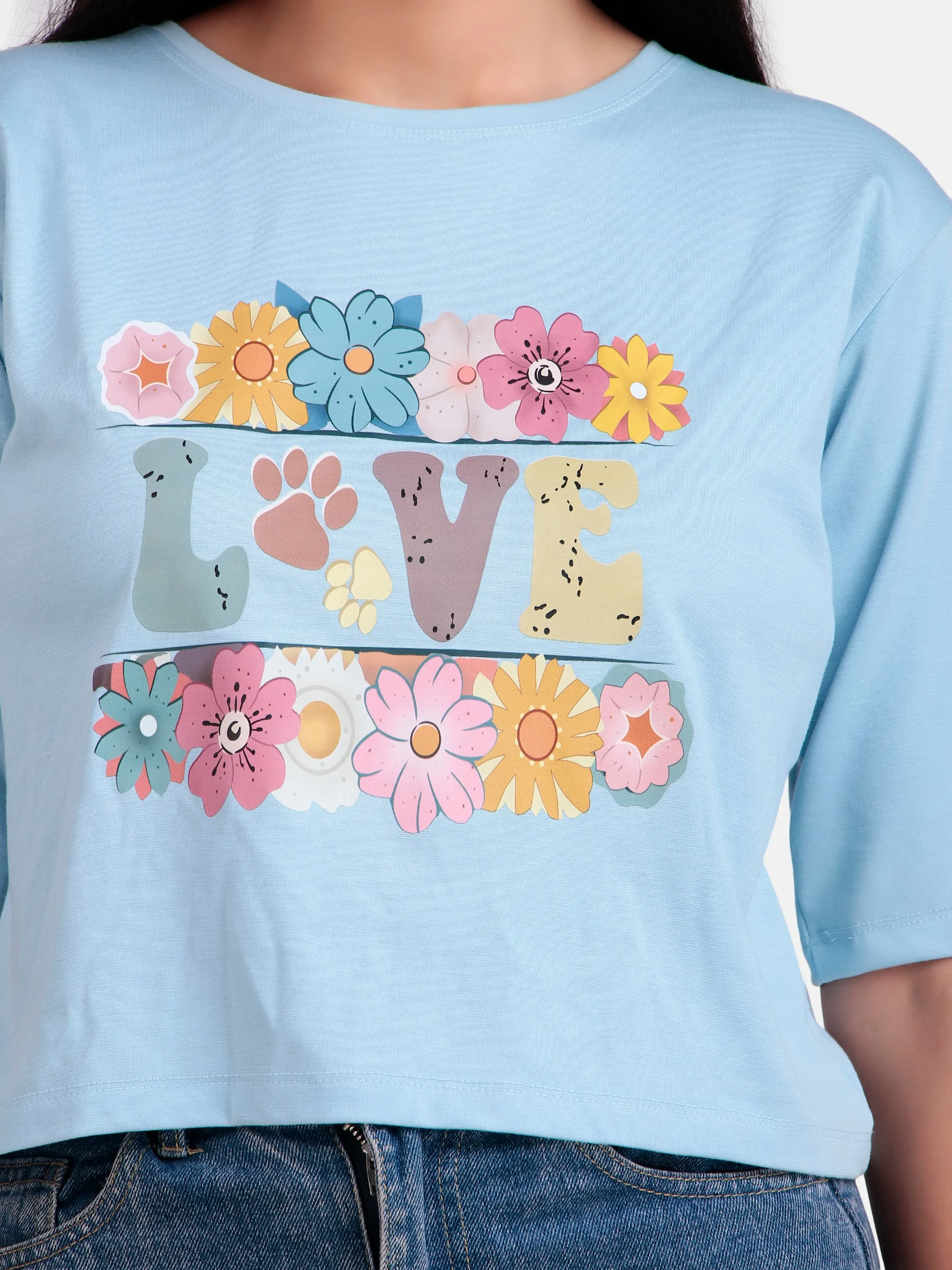 girls crop t-shirt