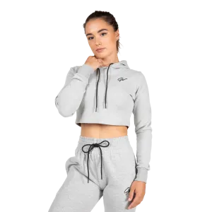 Gorilla Wear Pixley Crop Top Hoodie - Grey