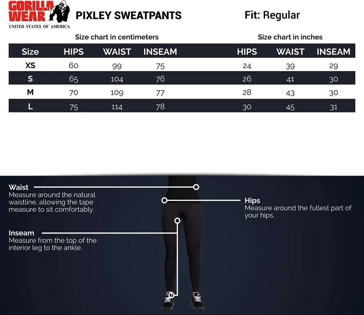 Gorilla Wear Pixley Sweatpants - Black