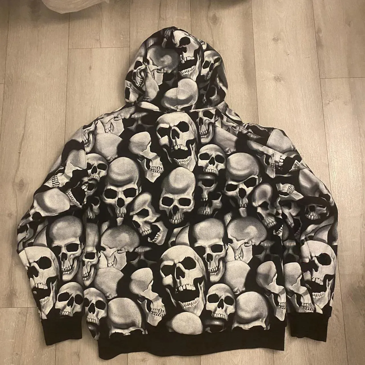 Goth Printed Hoodies for Women - Fashion Vintage Hip Hop Streetwear Casual Loose Sweatshirt Hoodie Tops