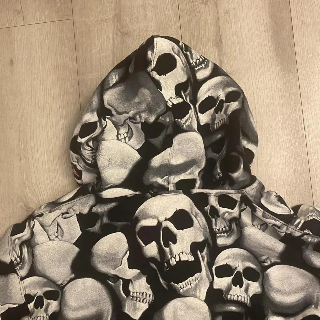 Goth Printed Hoodies for Women - Fashion Vintage Hip Hop Streetwear Casual Loose Sweatshirt Hoodie Tops