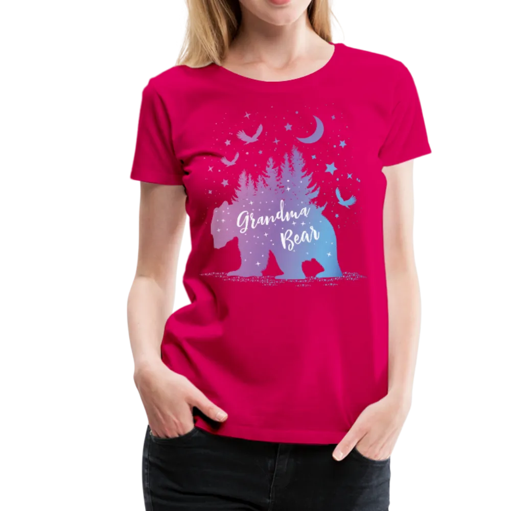 Grandma Bear Women’s Premium T-Shirt (KS1029)