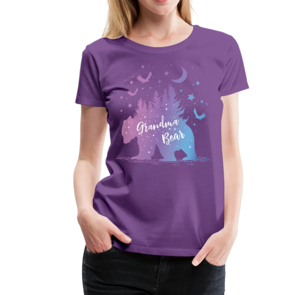Grandma Bear Women’s Premium T-Shirt (KS1029)