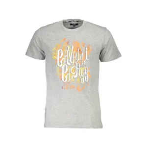 Gray Cotton Men T-Shirt