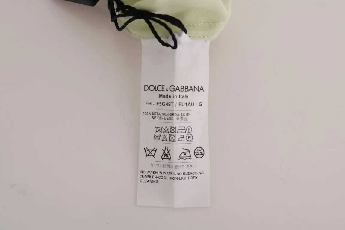 Green Silk Oversized Shirt