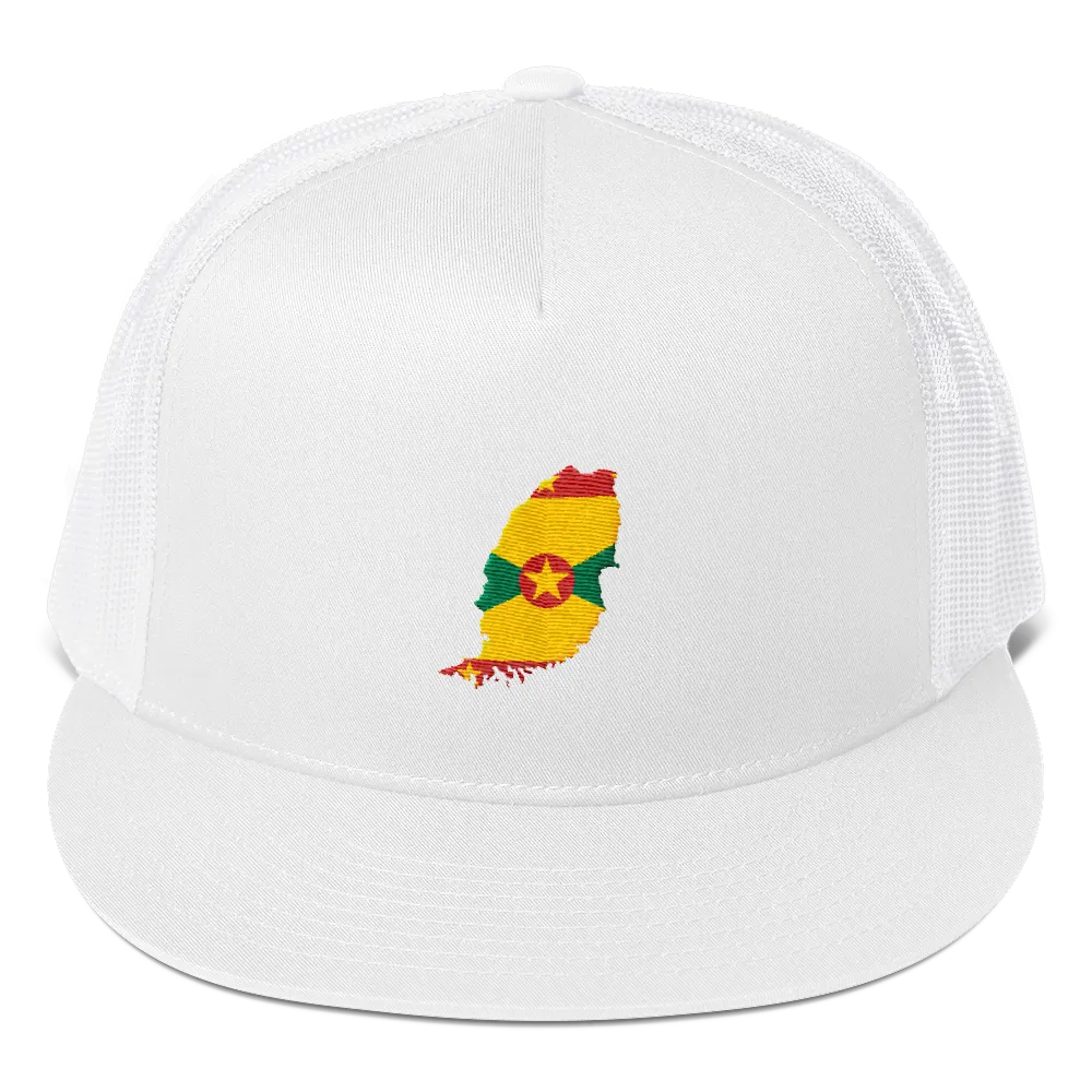Grenada Embroidered Trucker Cap