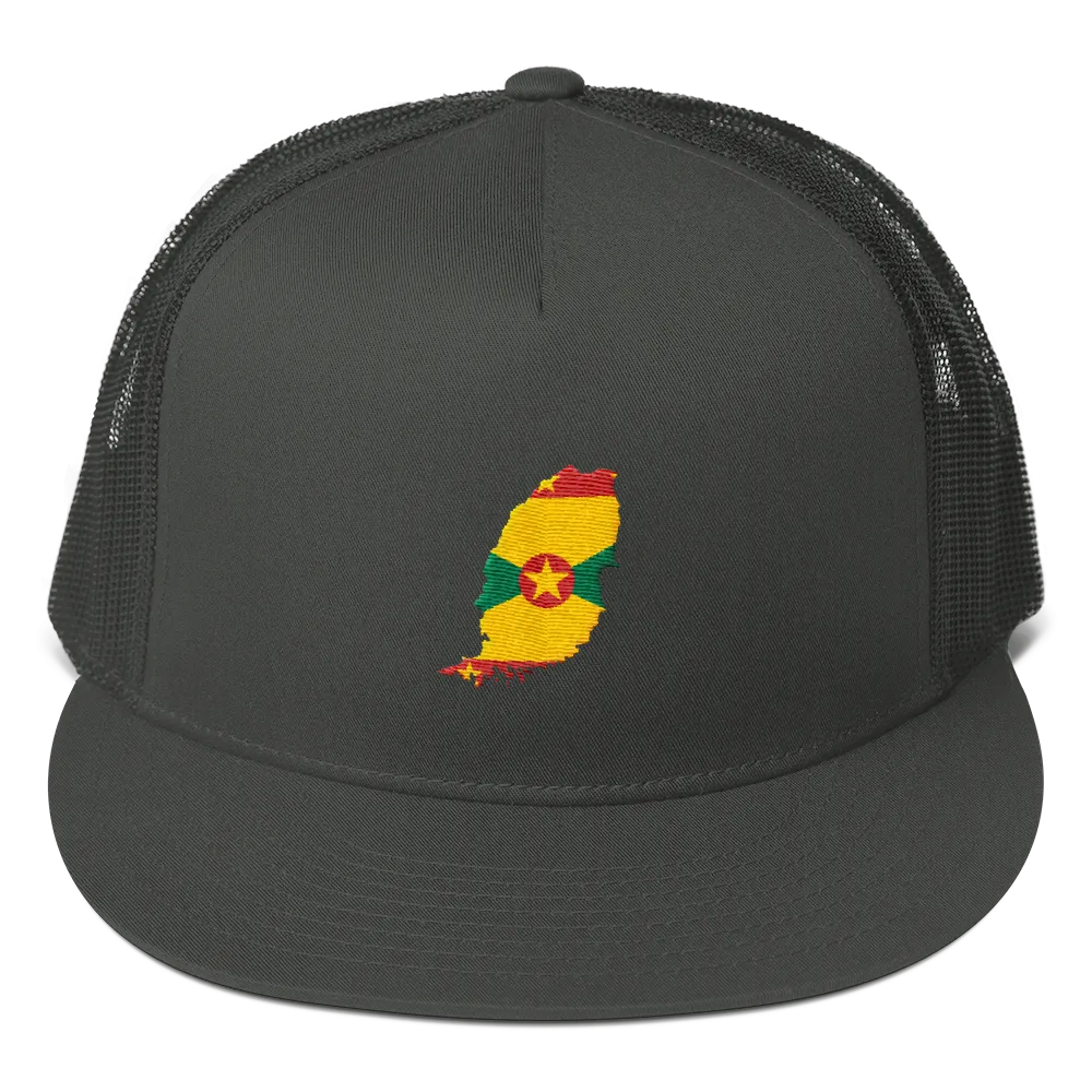 Grenada Embroidered Trucker Cap