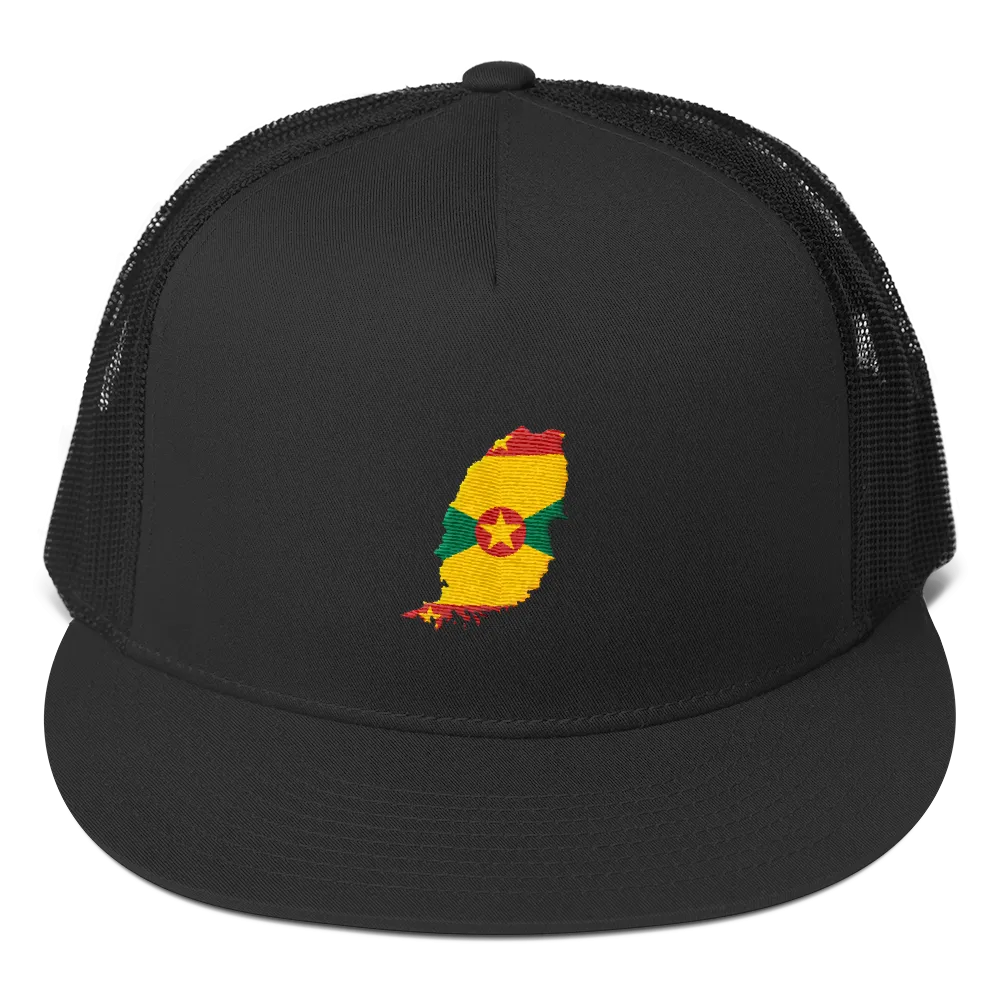 Grenada Embroidered Trucker Cap