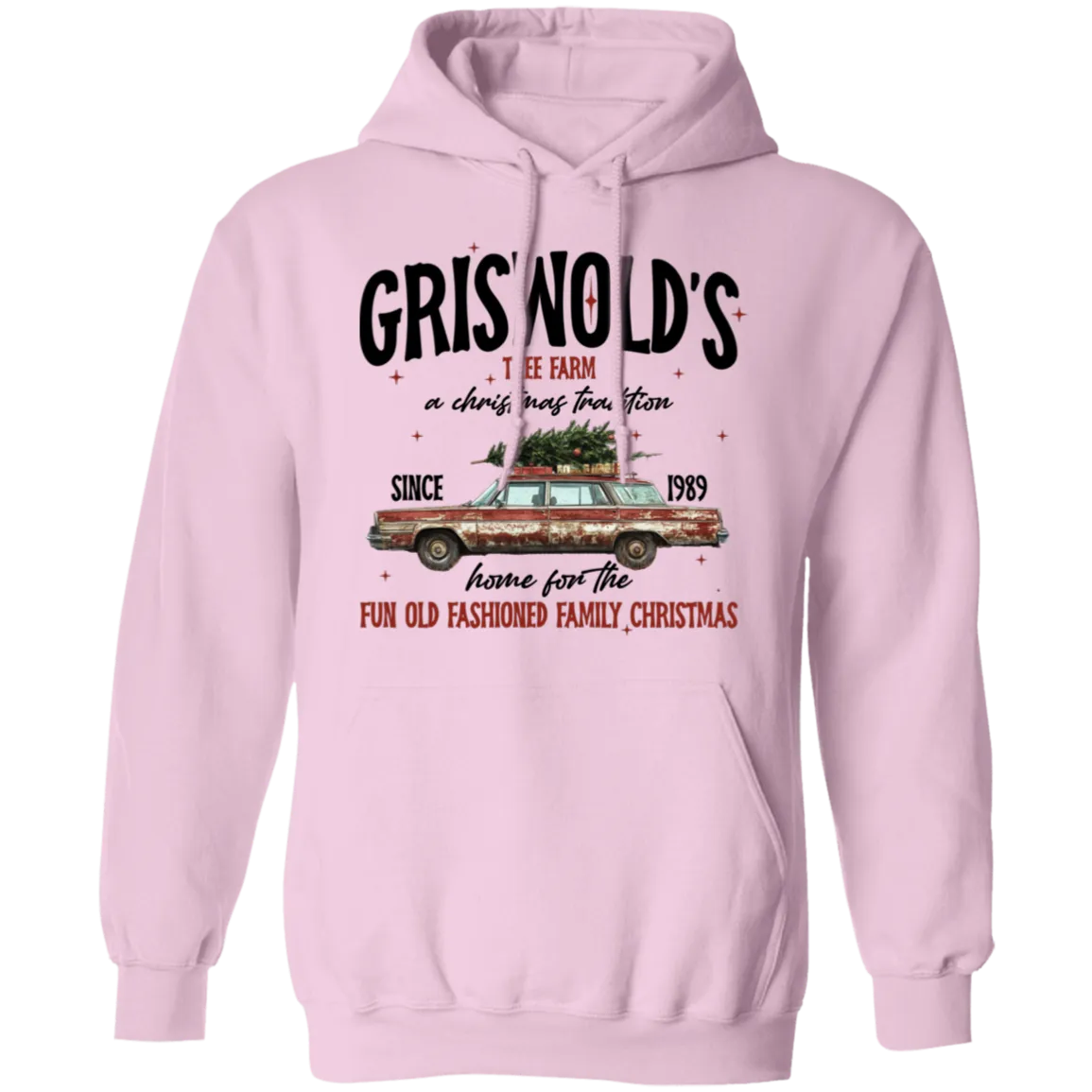 Griswold Christmas Tree Farm Gildan Hoodie – National Lampoon’s Christmas Vacation Inspired