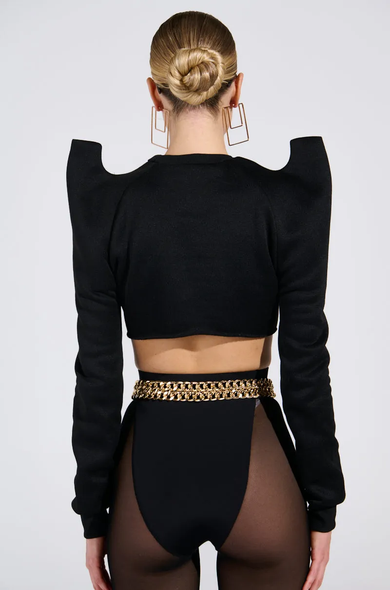 HAVE FUN CROP SWEATSHIRT