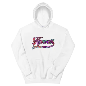 Hawaii 808 - Floral Jersey with Black Border (front/back) *ADULT HOODIE*