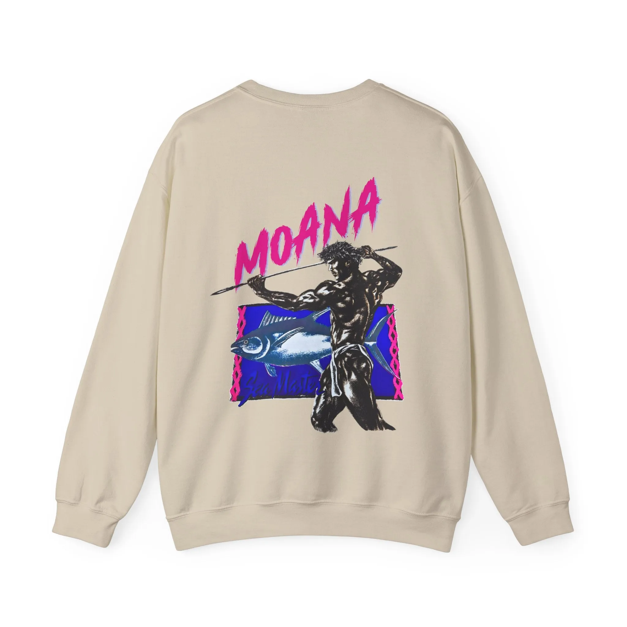 Hawaiian Strength Moana Sea Master Vintage Design 90s New Print Unisex Heavy Blend™ Crewneck Sweatshirt