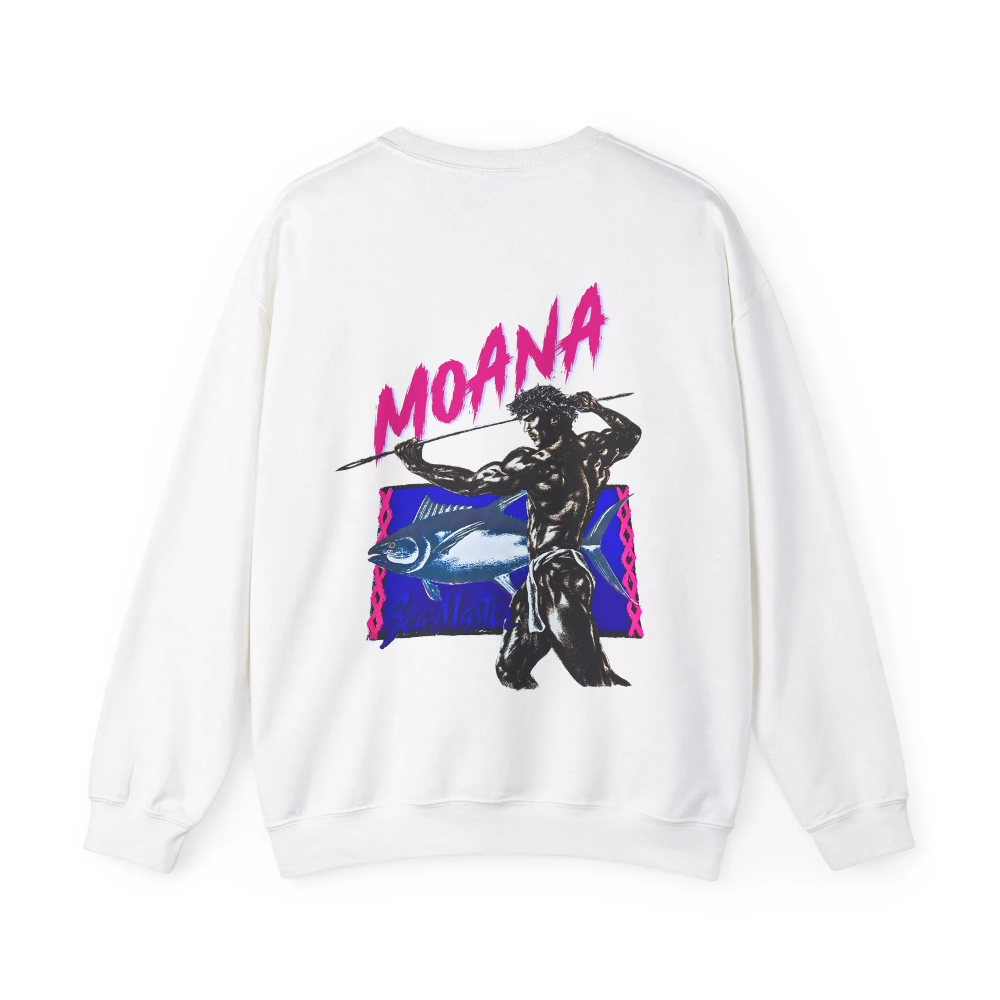 Hawaiian Strength Moana Sea Master Vintage Design 90s New Print Unisex Heavy Blend™ Crewneck Sweatshirt