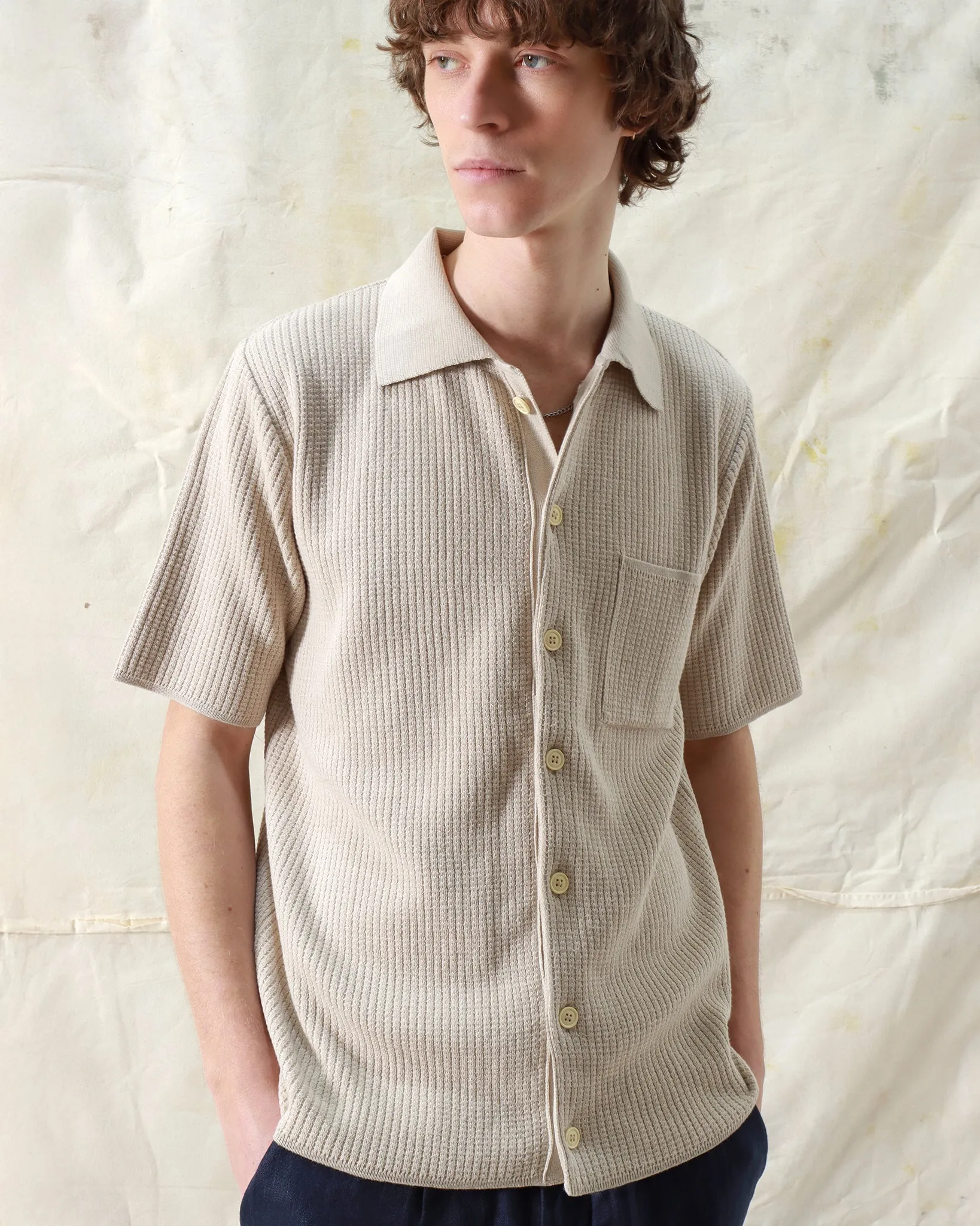 Heitor Knit Shirt - Peyote Sand
