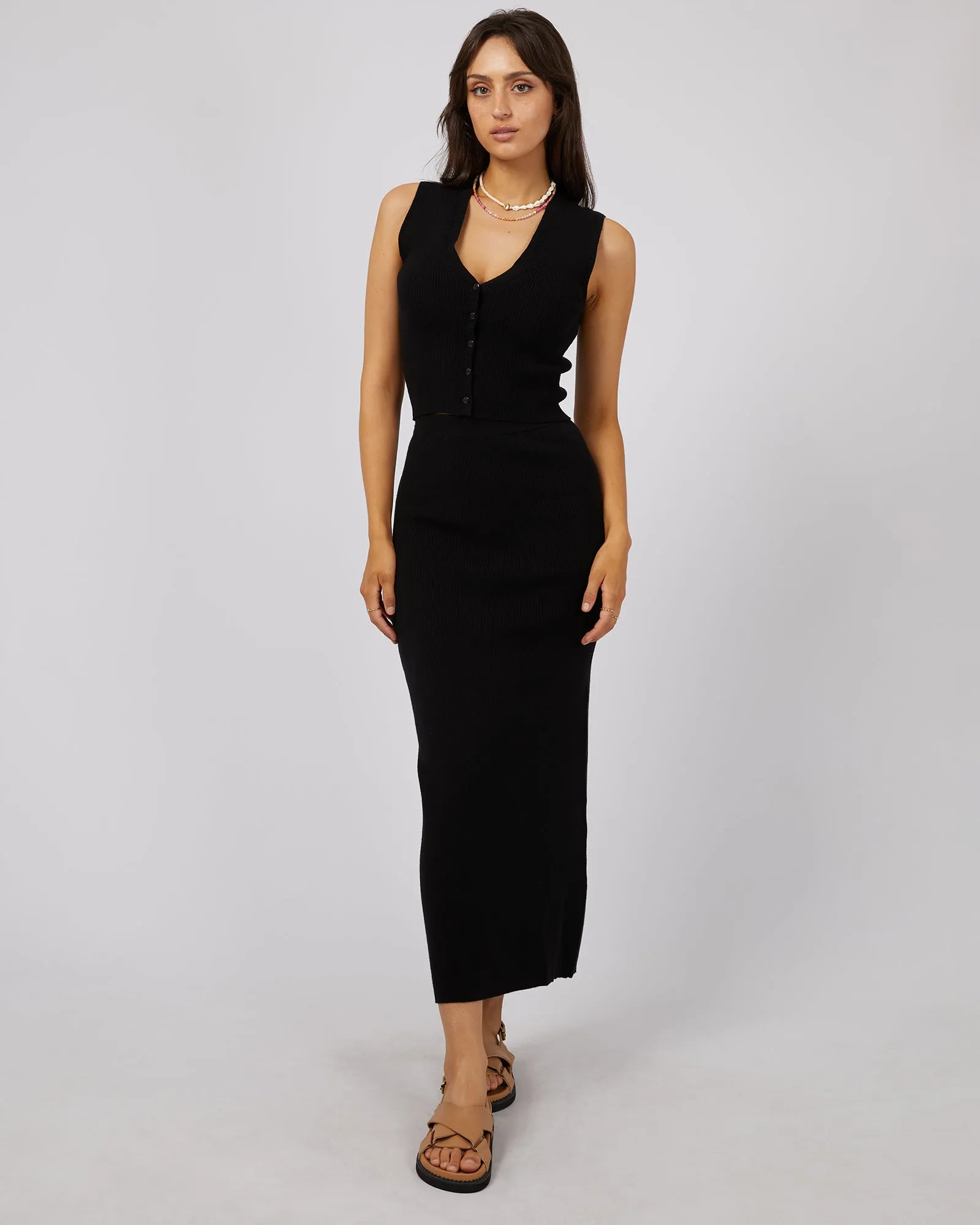 Henley Knit Skirt