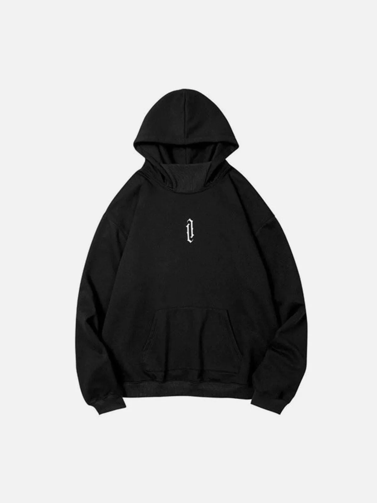High Collar Oversized Hoodie